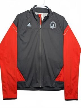 Adidas Boston Marathon 2012 Full Zip Running Track Jacket Athletic Womens Medium